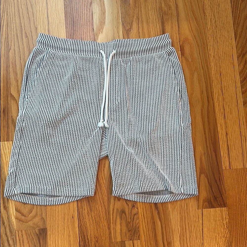 Striped blue and White Shorts